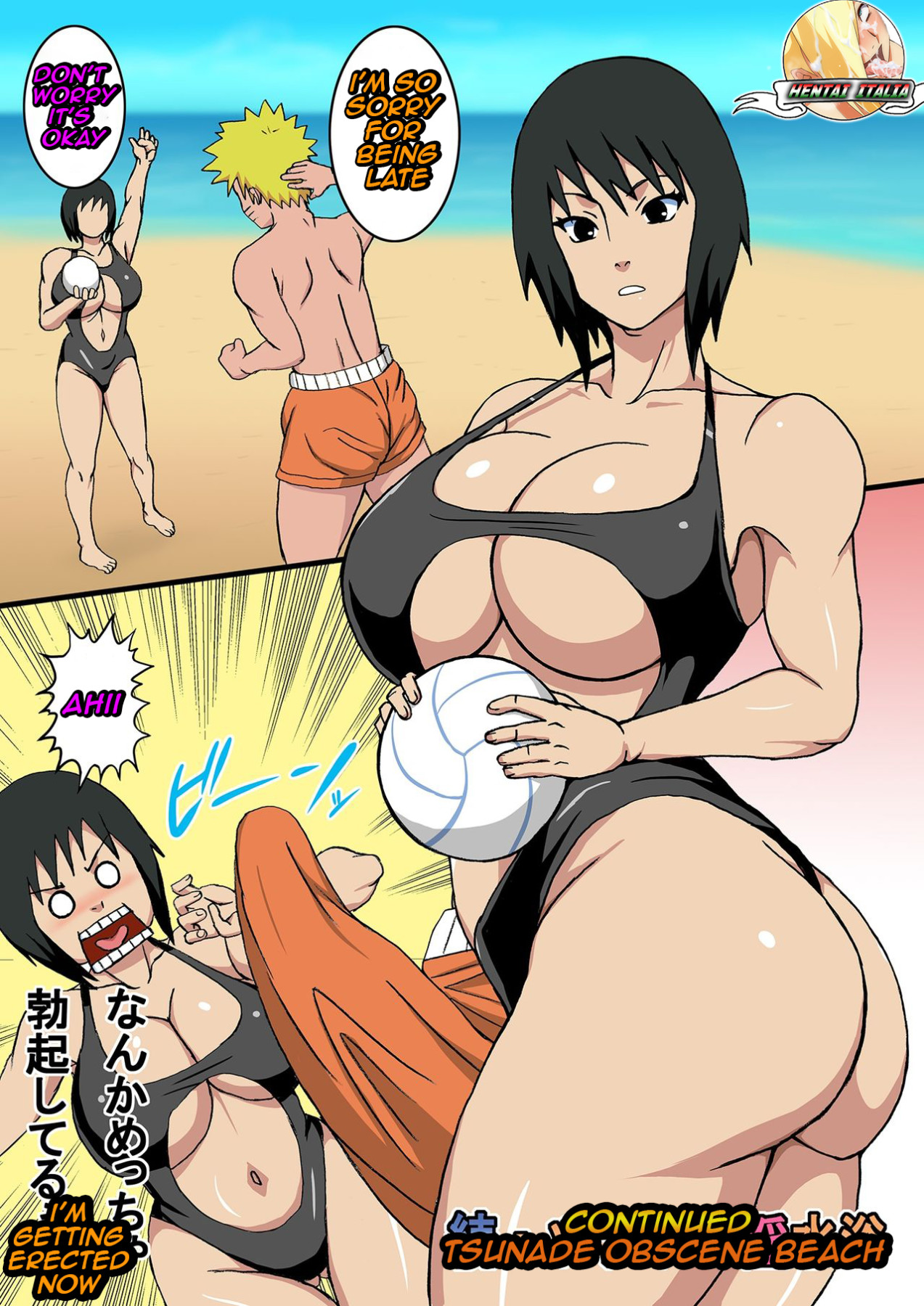 Hentai Manga Comic-v22m-After Tsunade Beach-Read-2